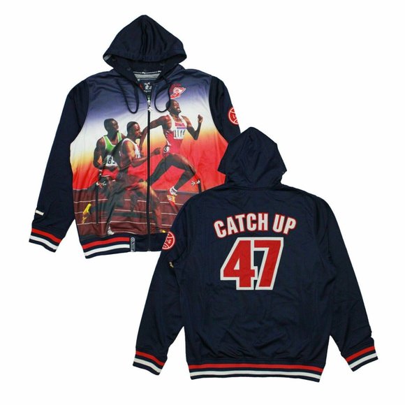 LRG Lifted Research Group Men's Emrbroidered 47 Catch Up Full Zip Hooded Jacket - Picture 1 of 11